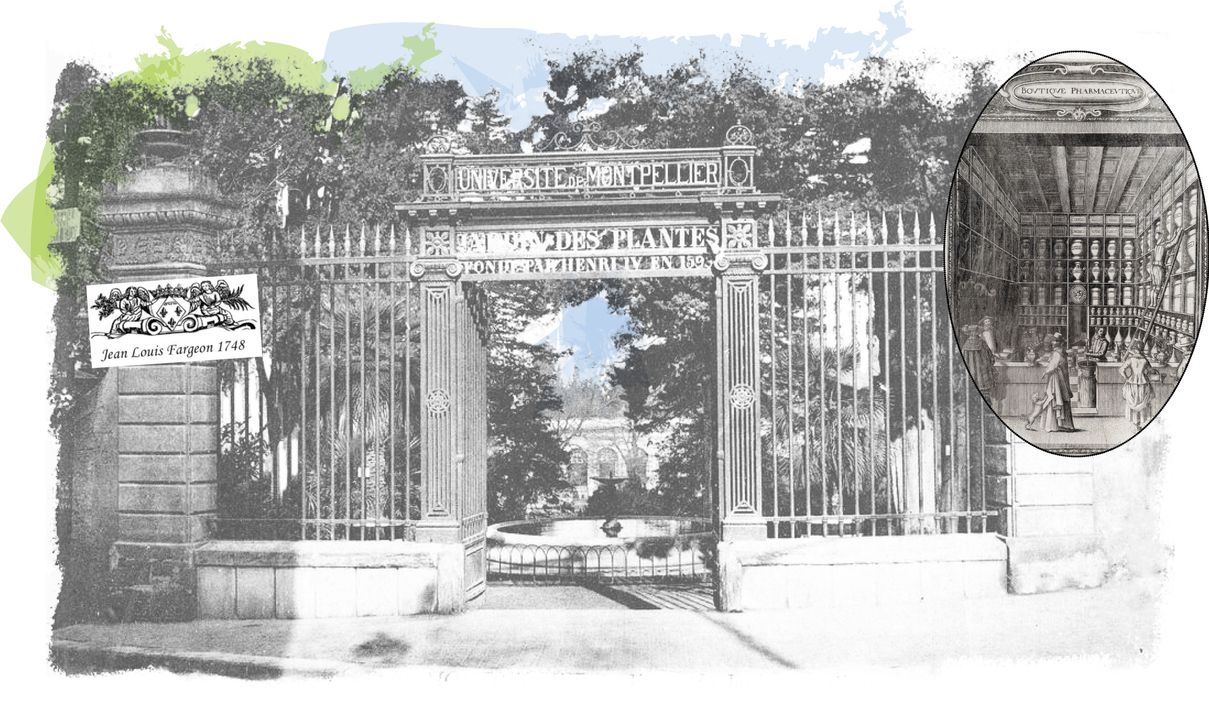 L’entrée du jardin des plantes de Montpellier